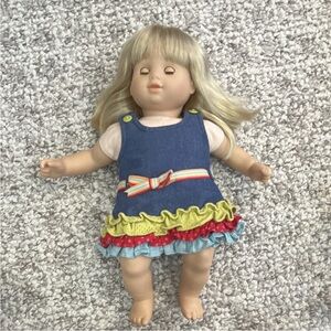 American Girl Doll Bitty Baby and Denim Jumper Outfit